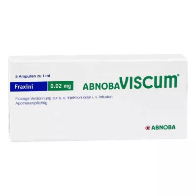 ABNOBAVISCUM Fraxini 0,02 mg ampulės, 8 vnt