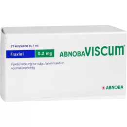 ABNOBAVISCUM Fraxini 0,2 mg ampulės, 21 vnt