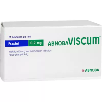 ABNOBAVISCUM Fraxini 0,2 mg ampulės, 21 vnt