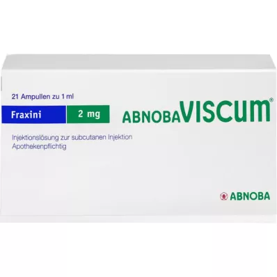 ABNOBAVISCUM Fraxini 2 mg ampulės, 21 vnt