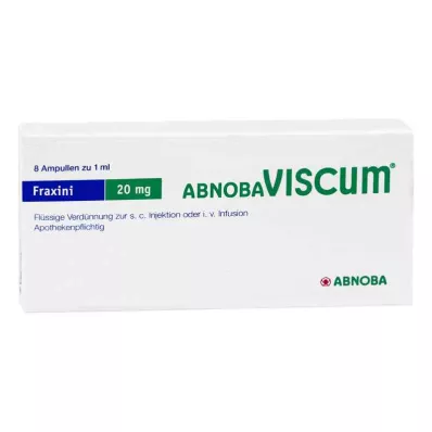 ABNOBAVISCUM Fraxini 20 mg ampulės, 8 vnt