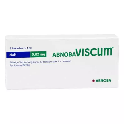 ABNOBAVISCUM Mali 0,02 mg ampulės, 8 vnt