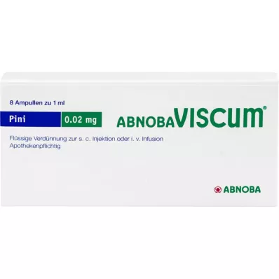 ABNOBAVISCUM Pini 0,02 mg ampulės, 8 vnt