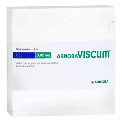 Abnobaviscum Pini 0,02 mg ampulės (48 vnt.) Abnobaviscum Pini 0,02 mg ampulės (48 vnt.)
