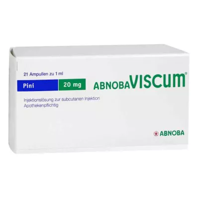 Abnobaviscum Pini 20 mg ampulės (21 vnt.) Abnobaviscum Pini 20 mg ampulės (21 vnt.)