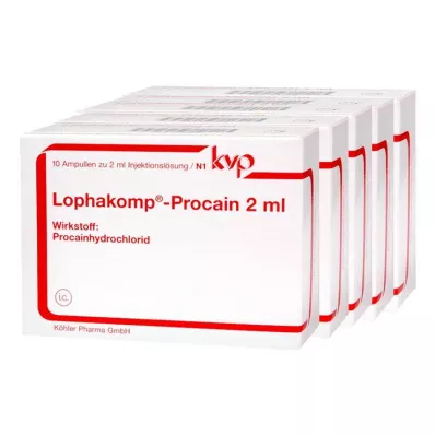 LOPHAKOMP Prokaino 2 ml injekcinis tirpalas, 50X2 ml LOPHAKOMP Prokaino 2 ml injekcinis tirpalas, 50X2 ml