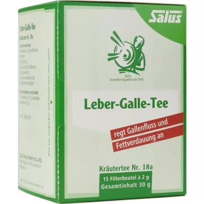 LEBER GALLE-Arbatos žolelių arbata Nr. 18a Salus filtravimo audiniai, 15 vnt
