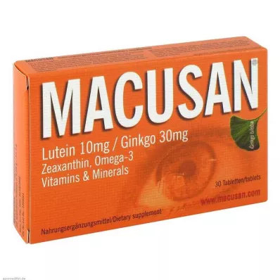 Macusan tabletės, 30 vnt