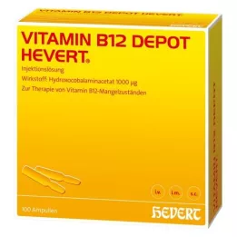 VITAMIN B12 DEPOT Hevert ampulės, 100 vnt