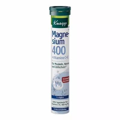 KNEIPP Magnio 400+C+E putojančios tabletės, 15 vnt