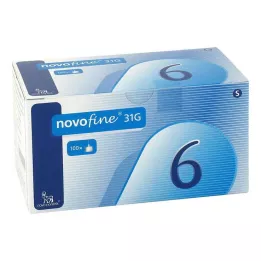 NOVOFINE 6 adatos 0,25x6 mm, 100 vnt