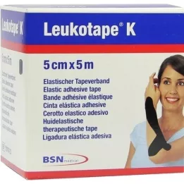 LEUKOTAPE K 5 cm juodos spalvos, 1 vnt