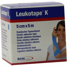 LEUKOTAPE K 5 cm šviesiai mėlynos spalvos, 1 vnt