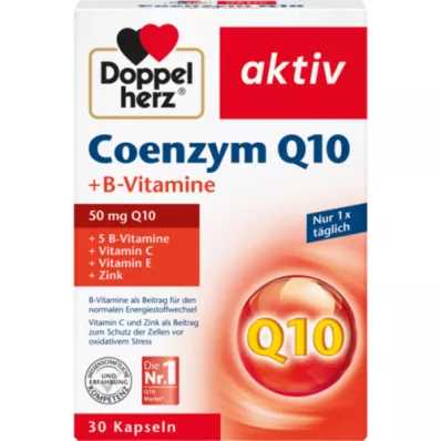 DOPPELHERZ Kofermentas Q10+B vitaminų kapsulės, 30 vnt