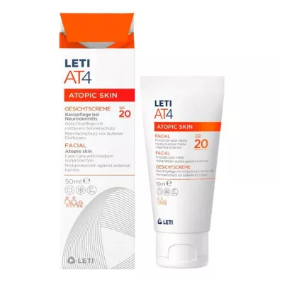 LETI AT4 veido kremas SPF 20, 50 ml