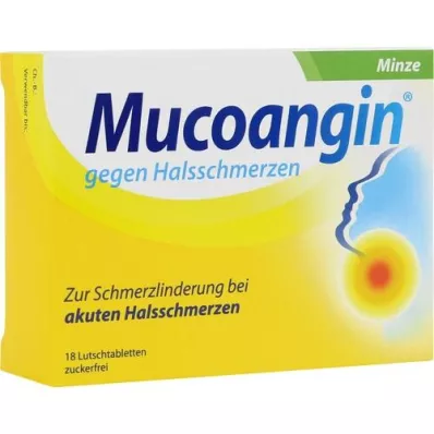 MUCOANGIN Mėtų 20 mg pastilės, 18 vnt