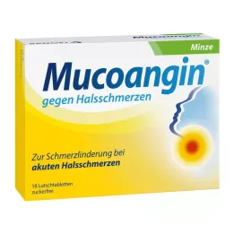 MUCOANGIN Mėtų 20 mg pastilės, 18 vnt