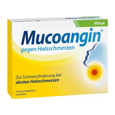 MUCOANGIN Mėtų 20 mg pastilės, 18 vnt