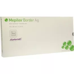 MEPILEX Border Ag putų tvarstis 10x20 cm sterilus, 5 vnt