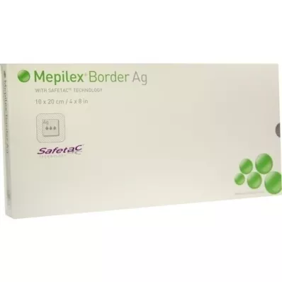 MEPILEX Border Ag putų tvarstis 10x20 cm sterilus, 5 vnt