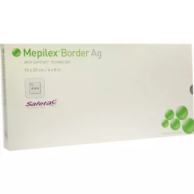 Mepilex Border Ag tvarstis 10x20cm, 5 vnt Mepilex Border Ag tvarstis 10x20cm, 5 vnt