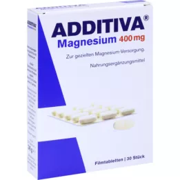 ADDITIVA Magnio 400 mg plėvele dengtos tabletės, 30 vnt