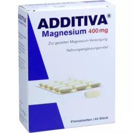 ADDITIVA Magnio 400 mg plėvele dengtos tabletės, 60 vnt