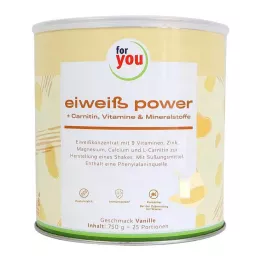FOR YOU eiweiß power vanilės milteliai, 750 g