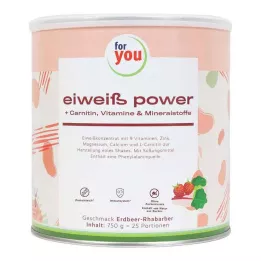 FOR YOU eiweiß power braškių milteliai, 750 g