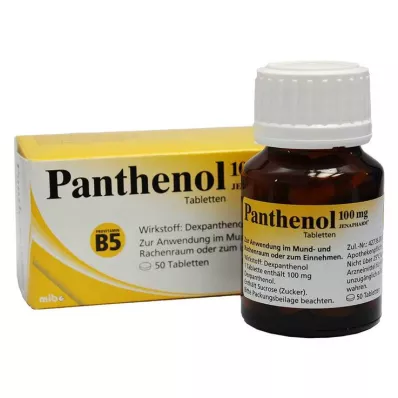PANTHENOL 100 mg Jenapharm tabletės, 50 vnt