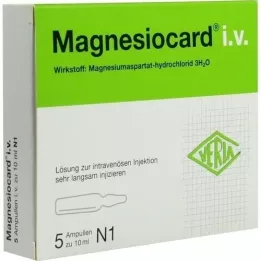MAGNESIOCARD i.v. injekcinis tirpalas, 5X10 ml