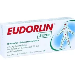 EUDORLIN papildomos Ibuprofeno tabletės nuo skausmo, 10 vnt