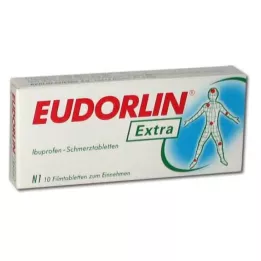 EUDORLIN papildomos Ibuprofeno tabletės nuo skausmo, 10 vnt