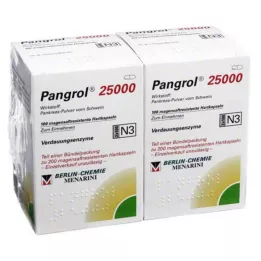 Pangrol 25000 kietos kapsulės su skrandyje neiria danga, 200 vienetų