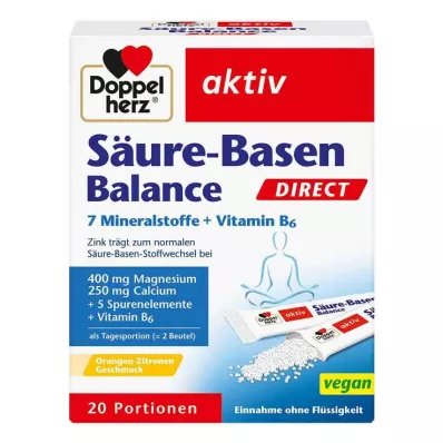 DOPPELHERZ Rūgščių ir šarmų balansas DIRECT Granulės, 20 vnt DOPPELHERZ Rūgščių ir šarmų balansas DIRECT Granulės, 20 vnt