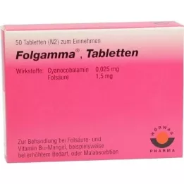 FOLGAMMA Tabletės, 50 vnt