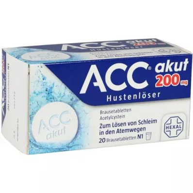 ACC ūmus 200 putojančių tablečių, 20 vnt