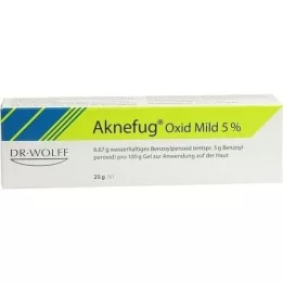 AKNEFUG lengvasis oksidas, 5 % gelis, 25 g