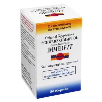 SCHWARZKÜMMELÖL Immerfit kapsulės, 50 kapsulių