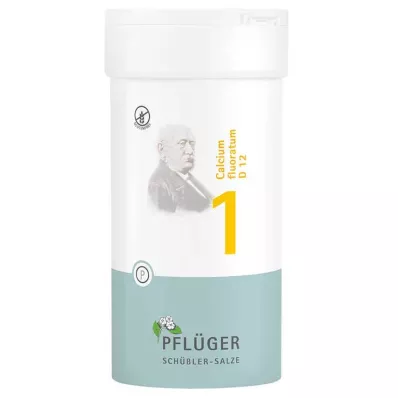 BIOCHEMIE Pflüger 1 Calcium fluoratum D 12 tablečių, 400 vnt