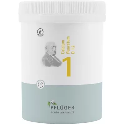 BIOCHEMIE Pflüger 1 Calcium fluoratum D 12 tablečių, 1000 vnt