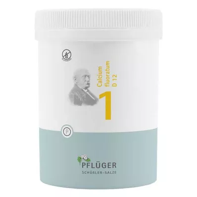 BIOCHEMIE Pflüger 1 Calcium fluoratum D 12 tablečių, 1000 vnt