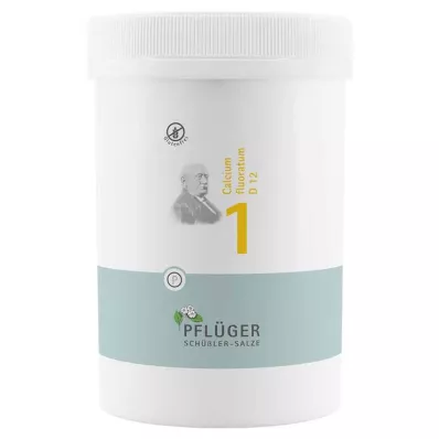 BIOCHEMIE Pflüger 1 Calcium fluoratum D 12 tablečių, 4000 vnt