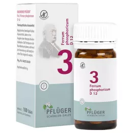 BIOCHEMIE Pflüger 3 Ferrum phosphoricum D 12 tablečių, 100 vnt
