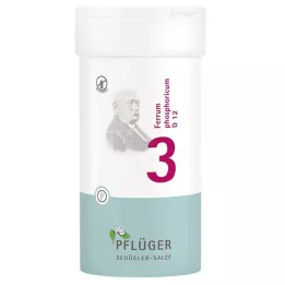 BIOCHEMIE Pflüger 3 Ferrum phosphoricum D 12 tablečių, 400 vnt