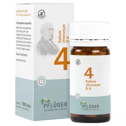 BIOCHEMIE Pflüger 4 Potassium chloratum D 6 tabletės, 100 kapsulių