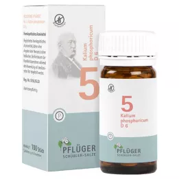 BIOCHEMIE Pflüger 5 Potassium phosphoricum D 6 tabletės, 100 vnt