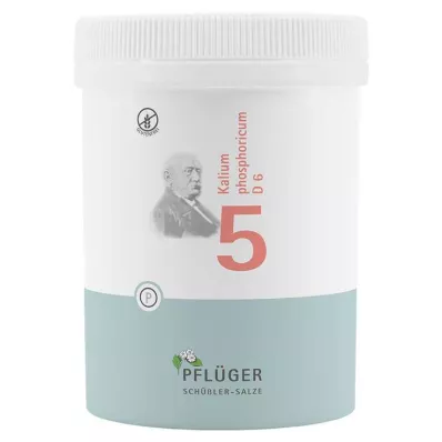 Biochemija Pflueger 5 Kalium phosphoricum D 6 tabletės, 1000 vnt Biochemija Pflueger 5 Kalium phosphoricum D 6 tabletės, 1000 vnt