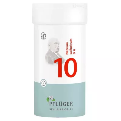 Biochemija Pflueger 10 Natrum sulfuricum D 6 tabletės, 400 vnt Biochemija Pflueger 10 Natrum sulfuricum D 6 tabletės, 400 vnt