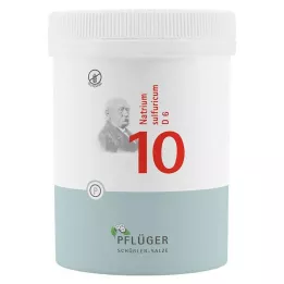 BIOCHEMIE Pflüger 10 Natrium sulfuricum D 6 tabletės, 1000 vnt